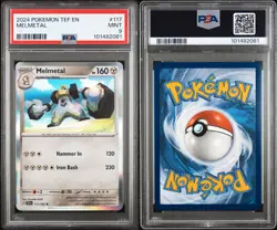 2024 Pokemon Melmetal 117/162 Sv05: Temporal Forces Holo PSA 9 Mint - Image 3