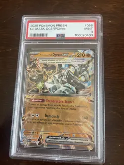 2024 Pokemon Twilight Masquerade CS Mask Ogerpon EX #112 112/167 PSA 9 Mint - Image 1