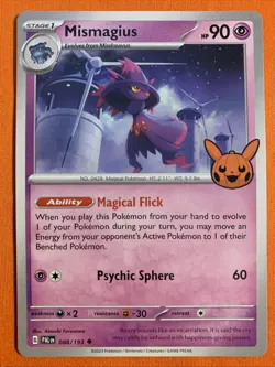Pokemon Mismagius Trick or Trade - 2023 088/193 NM - Image 1
