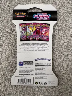 Pokemon TCG: Sword & Shield Fusion Strike Lot of 6 Sleeved Booster Packs - Image 4