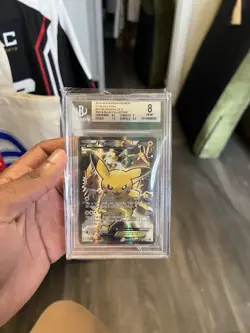 Pikachu EX XY124 Pokemon Black Star Promos Red & Blue Collection BGS 8 NM-MT - Image 1