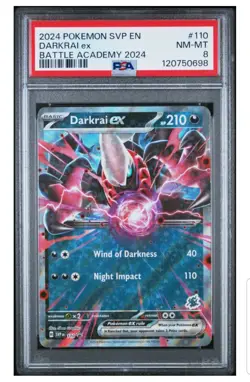2024 Pokemon Black Star Promo Darkrai Ex SVP 110 PSA 8 NEAR MINT Battle Academy - Image 1