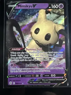 Pokemon TCG Mimikyu V Sword & Shield: Brilliant Stars 068/172 Holo Ultra Rare - Image 1