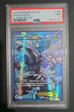 2013 Pokemon Black & White Plasma Blast Palkia EX PSA 7 Full Art 100/101 English - Image 1