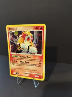 Entei LV.43 Cracked Ice Holo Pokemon 4/132 Secret Wonders NM Free Shipping - Image 2