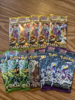 12 Variety Pokemon TCG Japanese Booster Packs Factory Sealed - Image 1