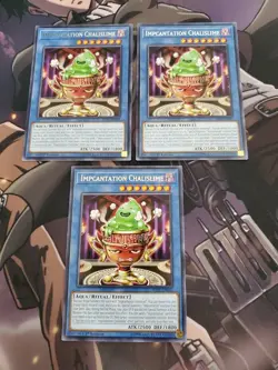 Yugioh - Impcantation Chalislime SAST-EN032 NM 1st ed Rare x3 - Image 1
