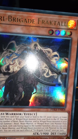 YUGIOH Tri-Brigade Fraktall (PHRA-EN008) Ultra Rare 1st Edition Played - Image 2