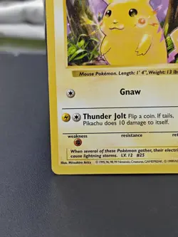 Pikachu - 58/102 - Base Set - Shadowless Red Cheeks - Pokemon Card - Image 5