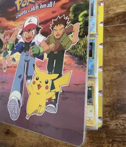 Vintage Pokemon 200+ Binder Card Lot - Binder & Pages Included - Image 1