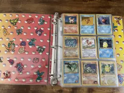Vintage Pokemon 200+ Binder Card Lot - Binder & Pages Included - Image 2
