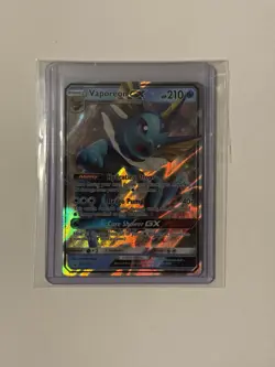 Pokemon TCG Vaporeon GX #SM172 Sun & Moon Black Star Promo Card - NM/Mint! - Image 1