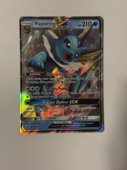 Pokemon TCG Vaporeon GX #SM172 Sun & Moon Black Star Promo Card - NM/Mint! - Image 2