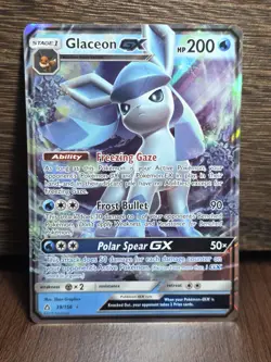 Pokemon TCG Glaceon GX 39/156 SM 2018 Ultra Prism Holo Card NM - Image 1