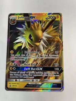 Jolteon GX SM173 Full Art Promo Pokemon Card TCG Sun & Moon Black Star Promo - Image 1