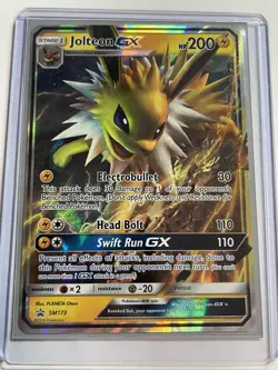 Jolteon GX SM173 Full Art Promo Pokemon Card TCG Sun & Moon Black Star Promo - Image 3