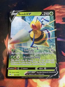 Pokemon Card BEEDRILL V Ultra Rare 001/189 ASTRAL RADIANCE *Near Mint* 1/189 - Image 1