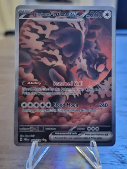 Pokemon Bloodmoon Ursaluna EX Prismatic Evolutions Card 168/131 - Image 1