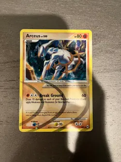 Arceus AR8 Arceus Holo - light damage to the back sides of the card - Image 1