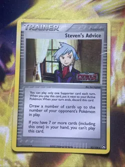 Stevens Advice Pokemon TCG 83/108 Reverse Holo Foil Stamped Card Played Hp - Image 1