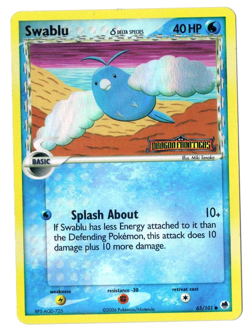 2006 Pokemon TCG Swablu 65/101 ex Dragon Frontiers Holo Card - Image 1