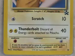 Pokemon Black Star Promo # 26 snap PIKACHU,,nice looking card,, - Image 4