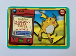 1999 Pokemon Raichu Jr Adventure Game Card Gamefreak Nintendo Creatures MP - Image 1
