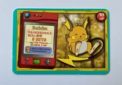 1999 Pokemon Raichu Jr Adventure Game Card Gamefreak Nintendo Creatures MP - Image 2