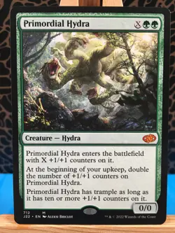 MTG - Primordial Hydra. Jumpstart 2022. Green Mythic Creature - Hyrdra. 712. - Image 1