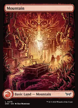 Mountain (275) Full Art Duskmourn: House of Horror DSK MTG Magic - Image 1