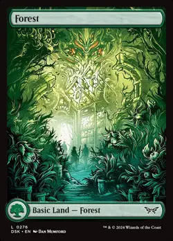 Forest (276) Full Art Duskmourn: House of Horror DSK MTG Magic - Image 1