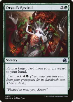 Dryad's Revival (183) Innistrad: Midnight Hunt MID MTG Magic - Image 1