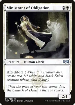 Ministrant of Obligation (016) Ravnica Allegiance RNA MTG Magic - Image 1