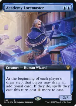 Academy Loremaster Foil (391) Extended Art Dominaria United DMU MTG Magic - Image 1