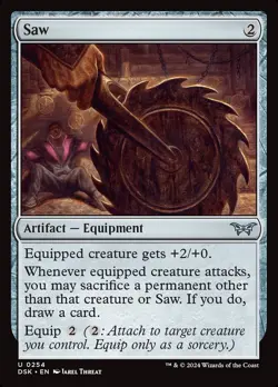 Saw Foil (254) Duskmourn: House of Horror DSK MTG Magic - Image 1