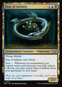 Fear of Infinity Foil (214) Duskmourn: House of Horror DSK MTG Magic - Image 1