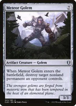 Meteor Golem Foil (323) Battle for Baldur's Gate CLB MTG Magic - Image 1