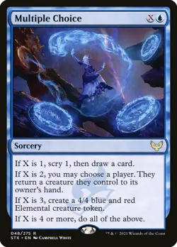Multiple Choice Foil (048) Strixhaven: School of Mages STX MTG Magic - Image 1