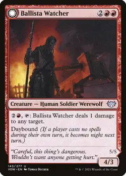 Ballista Watcher // Ballista Wielder Foil (143) Innistrad: Crimson Vow VOW MTG - Image 1