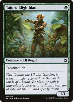 Tajuru Blightblade Foil (208) Zendikar Rising ZNR MTG Magic - Image 1