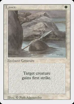 Lance (027) Revised Edition 3ED MTG Magic - Image 1