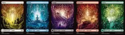 Duskmourn: House of Horror Full Art Land set (1 each of 5) MTG Magic - Image 1