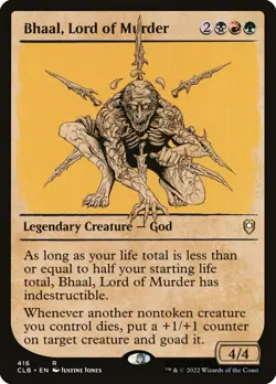 Bhaal, Lord of Murder (416) Showcase Battle for Baldur's Gate CLB MTG Magic - Image 1