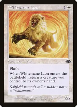 Whitemane Lion (277) Retro Frame Dominaria Remastered DMR MTG Magic - Image 1