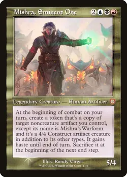 Mishra, Eminent One (001) Retro Frame The Brothers' War Commander BRC MTG Magic - Image 1