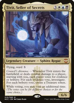 Tivit, Seller of Secrets Regular - New Capenna Commander MTG-NM - Image 1