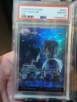 Stay with Me - Rhystic Study (Showcase) Final Fantasy FOIL PSA 10 - Image 1