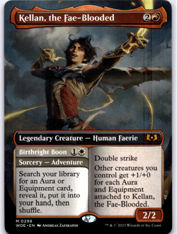 Kellan, the Fae-Blooded Borderless NM MTG - Image 1