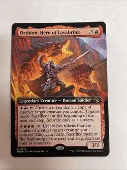 Orthion, Hero of Lavabrink (Extended Art) March of the Machine #379 Rare - Image 1