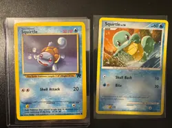 Squirtle 68/82 & 96/127 Vintage Pokemon Cards Team Rocket 2000 2009 LV.16 Rare - Image 1